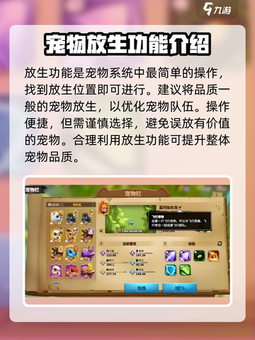 万龙觉醒宠物栏的宠物怎么放生介绍截图3