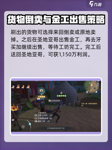 大航海时代传说金制工艺品怎么赚钱介绍截图4