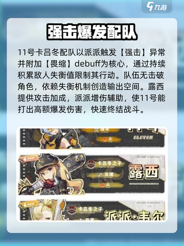 《绝区零露西最强阵营搭配🔥》✨截图2