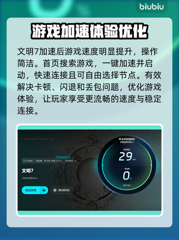 文明7卡顿闪退？用这个加速器🔥秒解决！🎮截图4