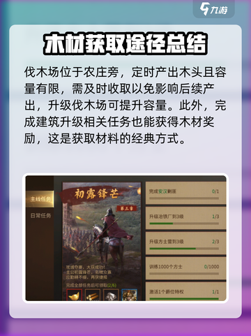 《朕的江山》木材获取全攻略🔥木材爆多！截图3
