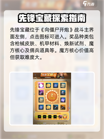 向僵尸开炮先锋宝藏攻略介绍截图2