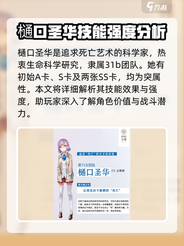 炽焰天穹🔥樋口圣华强度评测来了！还不速速查看？截图2