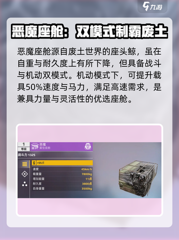 创世战车🔥恶魔座舱强度分析，玩家必看！截图2