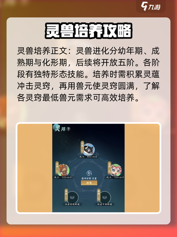 问剑长生🔥开荒必备灵兽获取方法大公开！截图3