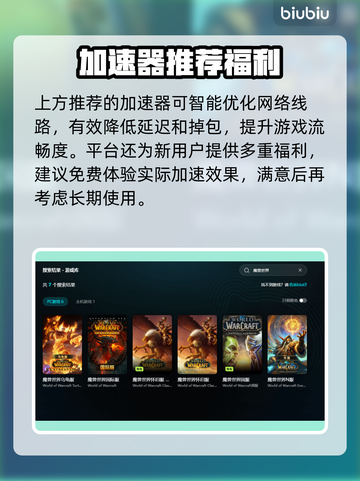🎮魔兽世界加速器大揭秘！秒杀延迟🔥截图3