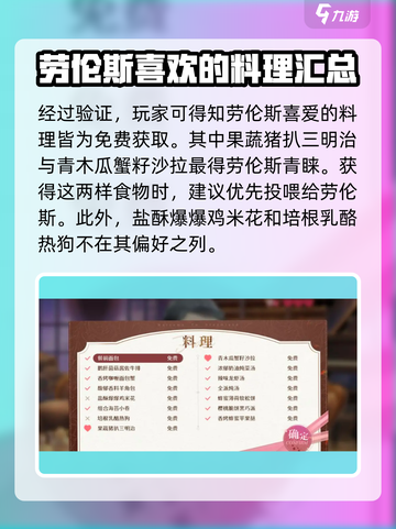 欢迎来到梦乐园劳伦斯喜好攻略介绍截图2
