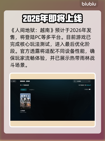 《人间地狱》越南版公测时间曝光！🔥🎮💥截图3