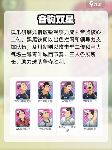 🔥排球少年手游SSR角色全揭秘💥截图4