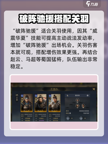 三国谋定天下破阵驰援战法咋用介绍截图3