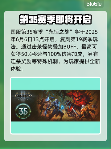暗黑破坏神3第35赛季开启时间🔥劲爆来袭！⚡截图2