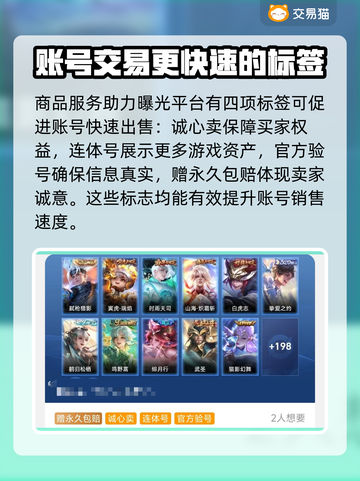 王者荣耀😎：交易猫上快速卖号秘籍🔥截图4