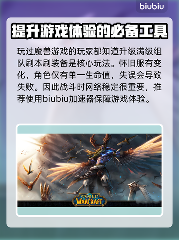魔兽世界怀旧服卡顿？用这个加速器立马流畅🔥🎮截图2
