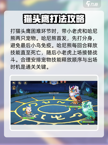 西普大陆手游🔥困难猫头鹰打法指南OWL截图2