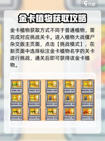 植物大战僵尸杂交版🔥金卡获取方法大揭秘！🎮截图2