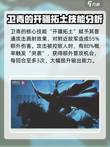 世界启元🔥卫青超强攻略💥游戏必备！截图2