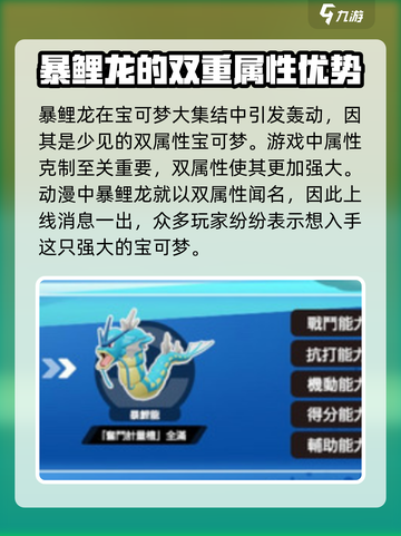 宝可梦大集结🔥暴鲤龙实力强度分析来啦！截图2