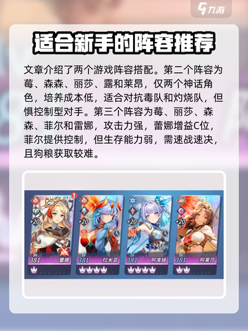 永夜降临🔥复苏新手必看！最强阵容推荐🎉截图3