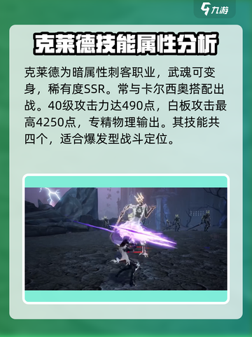 剑与骑士团🔥克莱德角色超强评测来啦！截图2