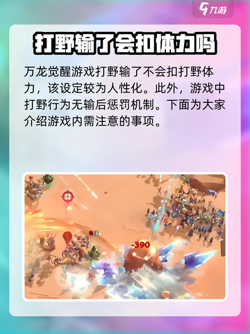 万龙觉醒打野输了扣体力吗介绍截图2