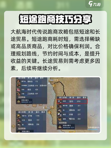 大航海时代传说跑商攻略介绍截图2