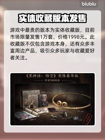 黑神话悟空🔥最贵版本曝光！你猜多少钱？截图2