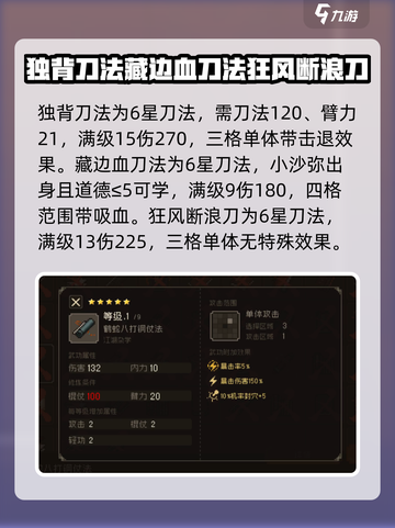 大江湖之苍龙与白鸟全武学一览介绍截图3