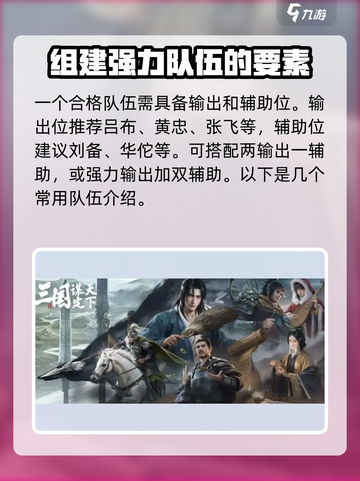 三国谋定天下🔥最强阵容搭配攻略来了！🎉截图2