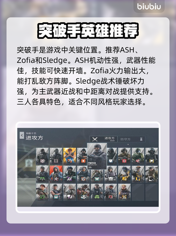 彩虹六号🔥最强进攻方干员推荐💥截图2