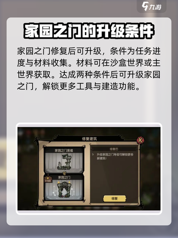 饥荒新家园家园之门升级怎么办介绍截图3