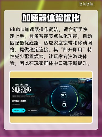 🎮空洞骑士丝之歌加速器大揭秘！截图4