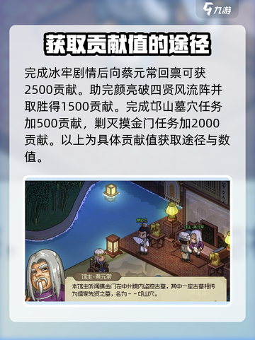大侠立志传儒圣馆贡献怎么获得介绍截图5