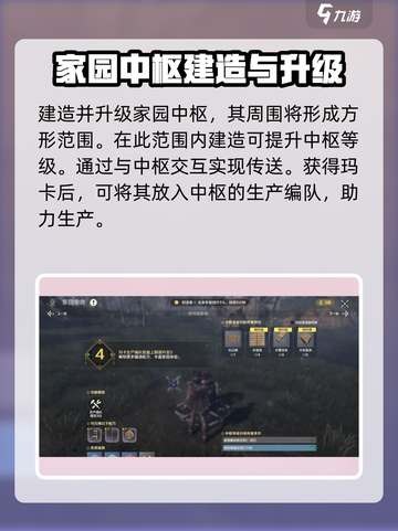 荒野起源💥家园中枢升级玩法全揭秘🔥截图2