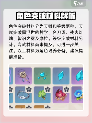 原神💥梦见月瑞希专武材料大全！🚀截图2