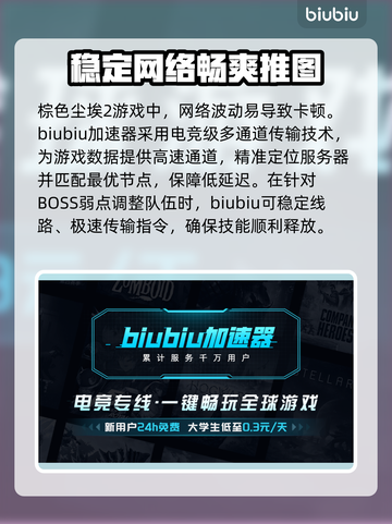 棕色尘埃2加速器推荐🌟游戏流畅不卡顿！🎉截图2