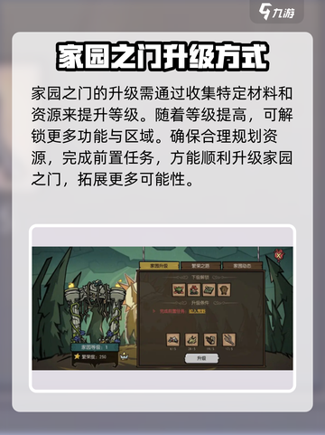 饥荒新家园家园之门升级怎么办介绍截图2