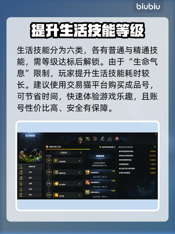 命运方舟生活技能全解析，快速升级秘籍✨截图2