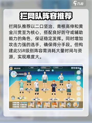 排球少年手游🔥最强拦网队组合攻略来啦！截图2