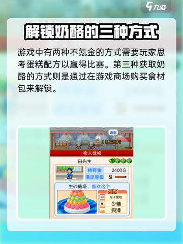 创意蛋糕店奶酪怎么获得介绍截图4