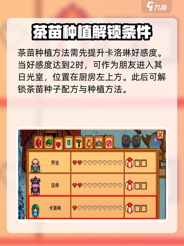 星露谷物语🔥茶苗种植秘籍💡新手必看！截图2