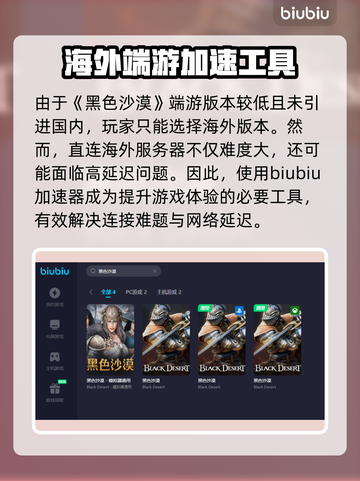 黑色沙漠🔥加速器推荐，玩游戏必备！截图2