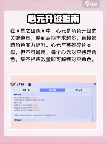 星之破晓心元有什么用介绍截图2