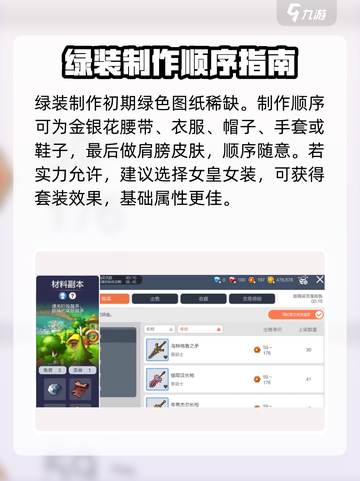 冒险岛枫之传说绿装制作顺序介绍截图2