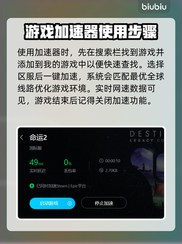 命运2画面卡顿？一键加速流畅玩！🚀🔥截图3