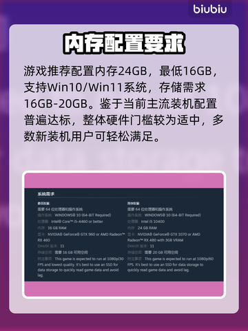 《生化女神》配置要求炸裂？😱截图3