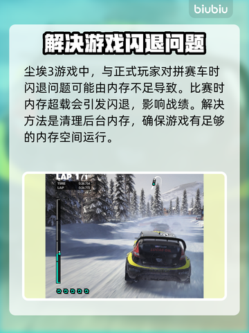 尘埃3💥闪退解决方法大全，玩家必看！截图2