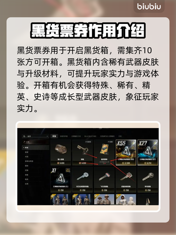 绝地求生🔥黑货票券使用攻略，玩家必看！截图2