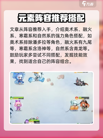 指尖像素城阵容怎么搭配介绍截图2