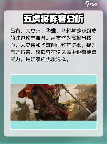三国群英传鸿鹄霸业武将搭配攻略介绍截图4