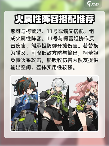 绝区零毛熊阵容搭配分享介绍截图4